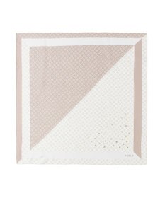 MOONBAT FURLA(フルラ)シルクツイル アーチロゴ スカーフ 65cm×65cm