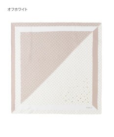 MOONBAT FURLA(フルラ)シルクツイル アーチロゴ スカーフ 65cm×65cm