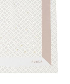 MOONBAT FURLA(フルラ)シルクツイル アーチロゴ スカーフ 65cm×65cm