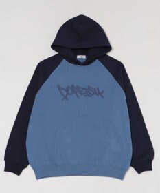 WEGO ラグランプルパーカー