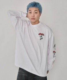 WEGO 【ユニセックス着用ITEM】別注VISIONグラフィックスリーブプリントT（LS）