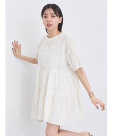 earth music&ecology 綿ローンティアードチュニック