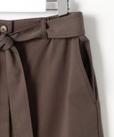 自由区 L ブラッシュドコットンサテンナロー スカート