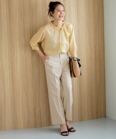 ANY SIS L ウーステッドエステル ワイドパンツ