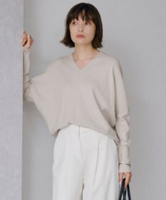 ICB 【洗える】 クロスコンビ Vネックプルオーバー