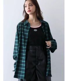 Green Parks ＥＧＯＩＳＴ　チェックロゴシャツチュニック