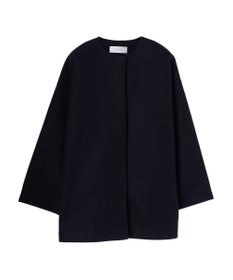 Green Parks 洗えるノーカラーショートコート