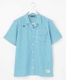 PW CIRCULUS 【高通気 / 軽撥水 / 軽量のDotAir 使用】【MEN】ストライプ柄オープンカラー