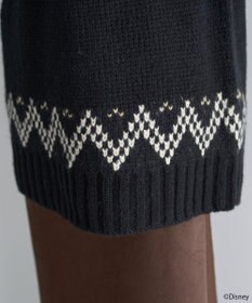 earth music&ecology 【予約】Disney/ミッキー刺繍ノルディックニットチュニック