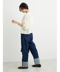 Green Parks ・ＥＬＥＮＣＡＲＥ　ＤＵＥ　バンドカラーレースシャツ