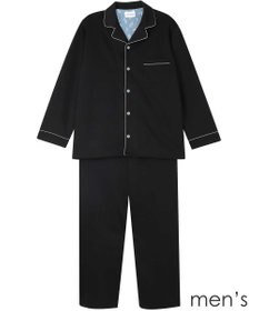 une nana cool 【綿混】ハイゲージダブルエアー メンズ長袖開襟 MADE WITH LIBERTY FABRIC