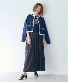 YECCA VECCA シルキータックワイドパンツ