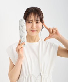 MOONBAT Fuwacool(フワクール) フワクールホワイト 晴雨兼用日傘 折りたたみ傘 シャイニープランツ 軽量 一級遮光／遮熱／UV