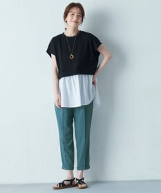 ANY 裏毛レイヤード風トップス