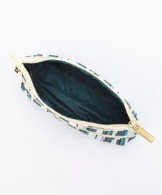 LeSportsac COSMETIC CLUTCH/ティールグリーンストライプ