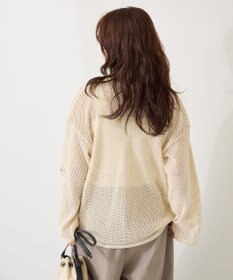 AMERICAN HOLIC 【WEB限定】ランダムロゴメッシュロングTシャツ/チュニック