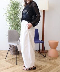 AMERICAN HOLIC 【WEB限定】ランダムロゴメッシュロングTシャツ/チュニック