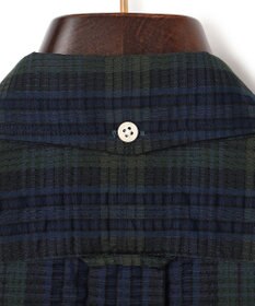 J.PRESS MEN 【KING SIZE 】【吸水速乾 / 接触冷感 / 高通気性】Aero Weave クールマックスサッカー チェック シャツ / B.D.