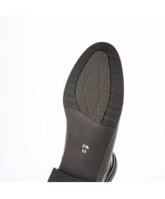 ing <ing>【撥水革】ベルトデザインフラットショートブーツ