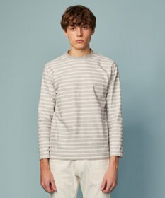 JOSEPH ABBOUD 【オーガニックコットン使用】インレーボーダー Tシャツ