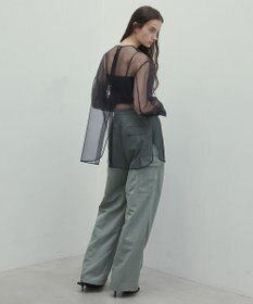 BEIGE， ERICA / シルクシースルークルーネックブラウス