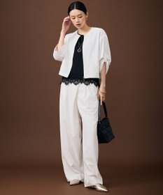 自由区 【カタログ掲載・シンプル上品】ワイヤーリングネックレス