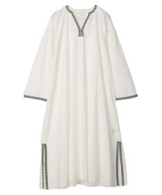 CRAFT STANDARD BOUTIQUE ★インドコットン　ボタニカル刺繍ワンピース