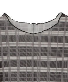 earth music&ecology シアーチェックプルオーバー