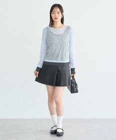 earth music&ecology SET2点ハイショクシアータンクトップ+ロンT
