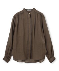 BEIGE， PAULINE / リネンヴィスコースレースブラウス Khaki