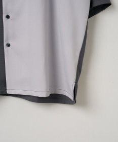 WEGO カラーブロックオープンカラーシャツ（S）