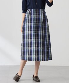 J.PRESS LADIES 【洗える】ECO DOBBY チェック スカート