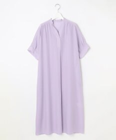 自由区 S 【接触冷感・UVケア・抗菌防臭・洗える】リヨセルポプリンシャツ ワンピース