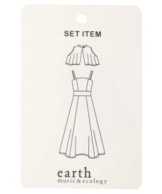 earth music&ecology ＳＥＴ２点ケープ＋キャミワンピース
