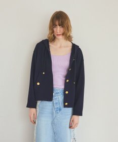 GRACE CONTINENTAL ニットフーディブルゾン