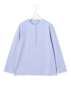 ICB L 【洗える】 コンパクトスムース バンドカラーカットソー