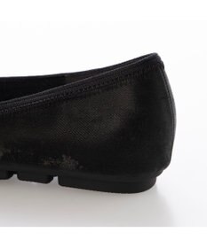 MODE ET JACOMO <carino>スクエアトゥ切り替えデザインフラットパンプス