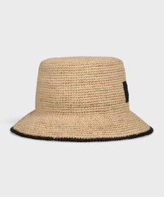 Paul Smith クロップドロゴ ラフィア バケットハット