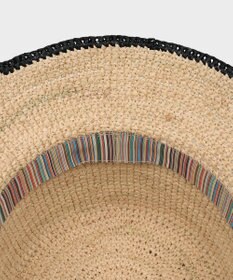 Paul Smith クロップドロゴ ラフィア バケットハット
