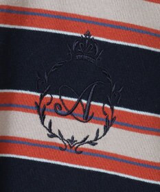 Green Parks エムブレム刺繍ショートボーダーカットソー