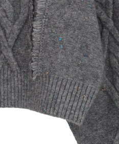 Green Parks ■ＥＳＣＡＲ　フリンジケーブルポップコーンニット