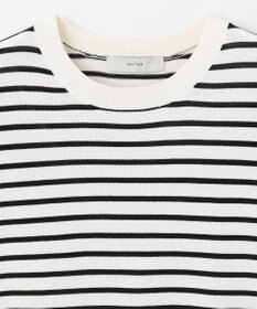 ANY 【UVケア/接触冷感/アンチピリング】クールタッチフレンチスリーブニット