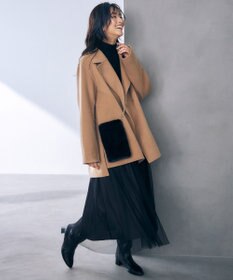 自由区 【洗える】ウールミラノハイネック ニット