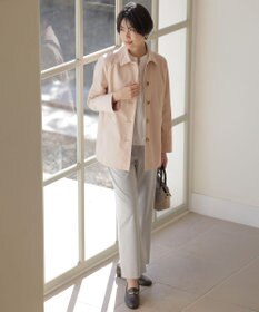 J.PRESS LADIES 【洗える】CARREMAN 2WAY ストレート ワイド パンツ