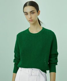 BEIGE， GARDENIA / クルーネックニット