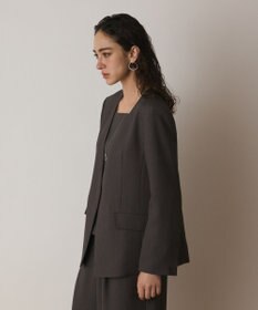 GRACE CONTINENTAL バックシャンノーカラージャケット