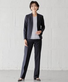 J.PRESS LADIES S BAHARIYE SOLID ノーカラー ジャケット