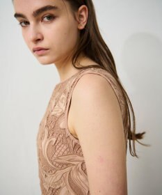 GRACE CONTINENTAL ケミカルリーフドレス