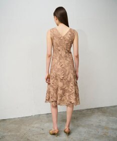 GRACE CONTINENTAL ケミカルリーフドレス