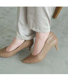 MODE ET JACOMO <carino>【レイン対応】ポインテッドトゥ パッド付きヒールパンプス